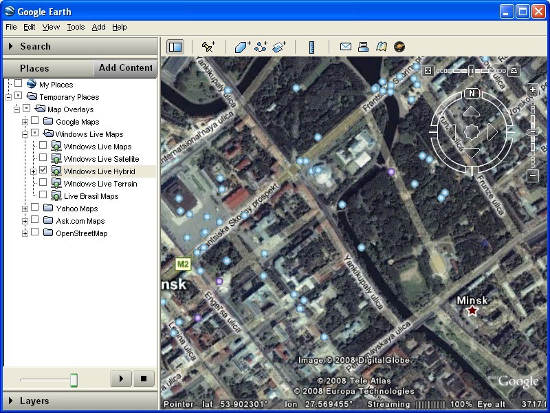 map overlays for google earth